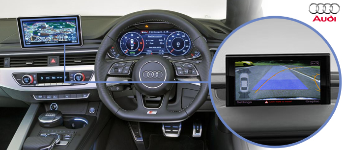 A4 reversing camera screen
